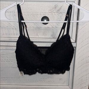Aerie Black Lace Bralette sz medium